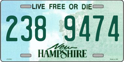 NH license plate 2389474