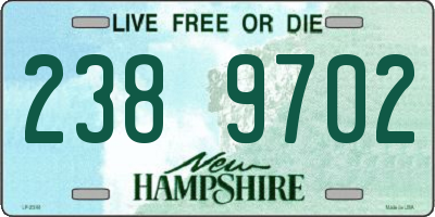 NH license plate 2389702