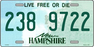 NH license plate 2389722