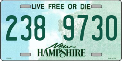 NH license plate 2389730
