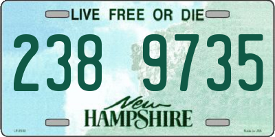 NH license plate 2389735