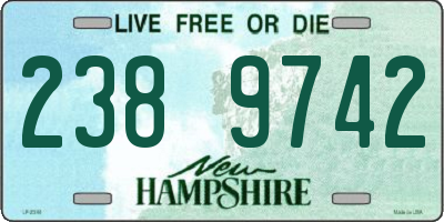 NH license plate 2389742