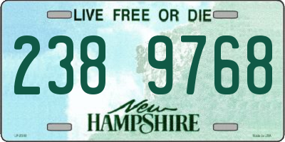 NH license plate 2389768