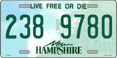 NH license plate 2389780