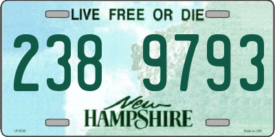 NH license plate 2389793