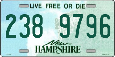 NH license plate 2389796