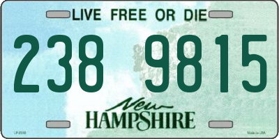 NH license plate 2389815