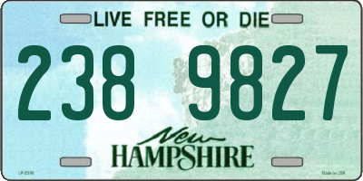 NH license plate 2389827