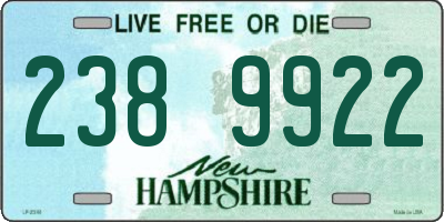 NH license plate 2389922