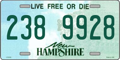 NH license plate 2389928