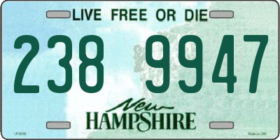 NH license plate 2389947