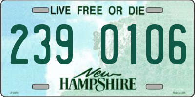NH license plate 2390106