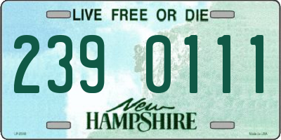 NH license plate 2390111