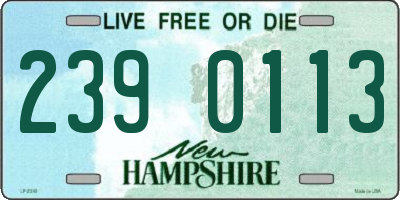 NH license plate 2390113