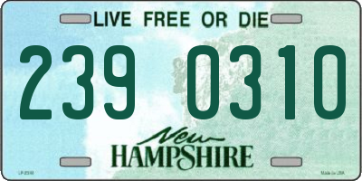 NH license plate 2390310