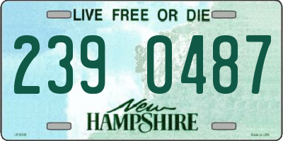 NH license plate 2390487