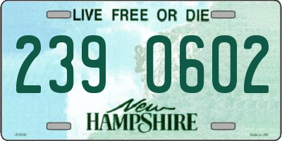 NH license plate 2390602