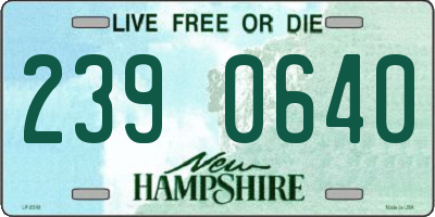 NH license plate 2390640