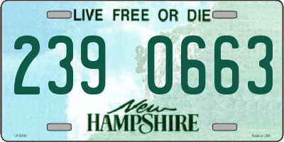 NH license plate 2390663