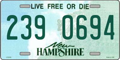 NH license plate 2390694
