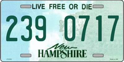 NH license plate 2390717