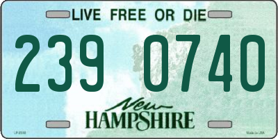 NH license plate 2390740