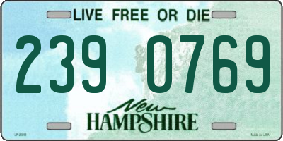 NH license plate 2390769