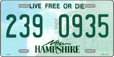 NH license plate 2390935