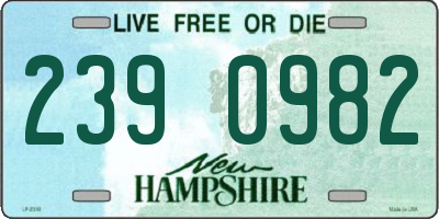 NH license plate 2390982