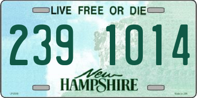 NH license plate 2391014