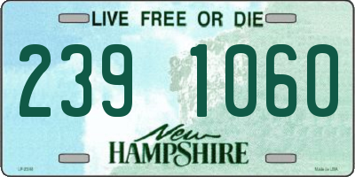 NH license plate 2391060