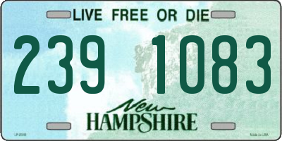 NH license plate 2391083