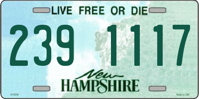 NH license plate 2391117