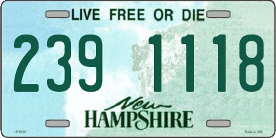NH license plate 2391118