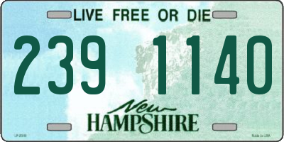 NH license plate 2391140