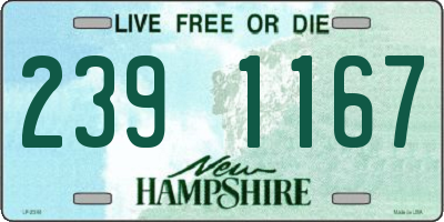 NH license plate 2391167