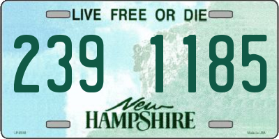 NH license plate 2391185