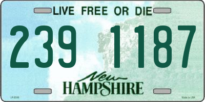 NH license plate 2391187