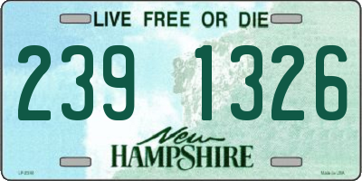 NH license plate 2391326