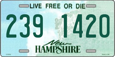 NH license plate 2391420