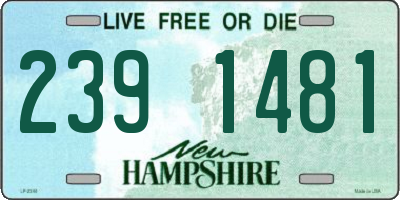 NH license plate 2391481
