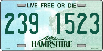 NH license plate 2391523