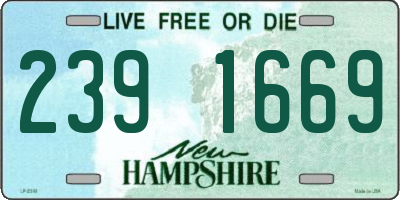 NH license plate 2391669