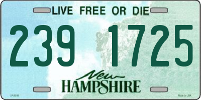 NH license plate 2391725