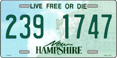 NH license plate 2391747