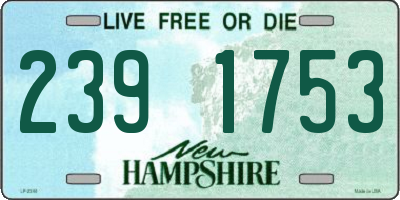 NH license plate 2391753