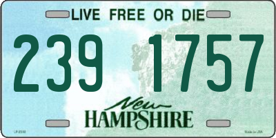 NH license plate 2391757