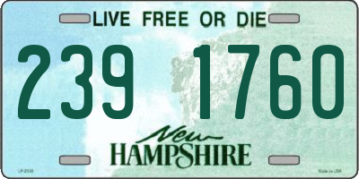 NH license plate 2391760