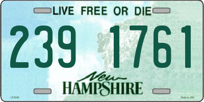 NH license plate 2391761