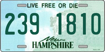 NH license plate 2391810